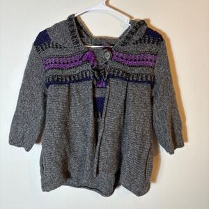 Free People Handsome Hooded Cardigan‎ Size Small Wool Mohair Knit Boho